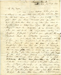 Letter from John Osborne Sargent to Joseph Lyman