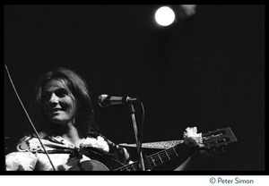 Judy Collins performing at the Newport Folk Festival