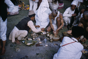 Priests preparing food in Gokarna