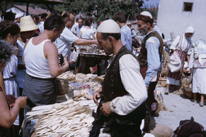 Wooden spoons at Ohrid market