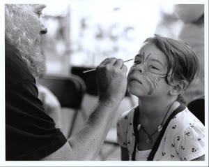 Face painting with Larry Bond