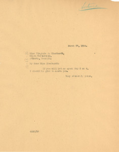 Letter from W. E. B. Du Bois to Clark University Liberal Arts Club