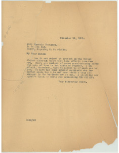 Letter from W. E. B. Du Bois to Omodele Thompson