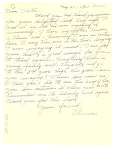 Letter from Emma Groves to W. E. B. Du Bois