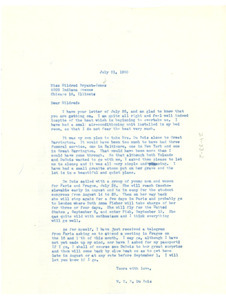 Letter from W. E. B. Du Bois to Mildred Bryant-Jones