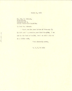 Letter from W. E. B. Du Bois to Abs. H. Schwarz