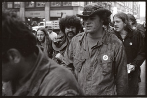 Vietnam Veterans Against the War demonstration 'Search and destroy': veterans conducting 'prisoners of war' through the streets