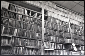 Wall of records at Big John's Oldies but Goodies Land