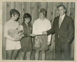 Potter, Phelps, and Bewsee with Spalding Gloves (c. 1970)