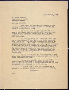 Letter to Naismith from Draper (December 12, 1934)
