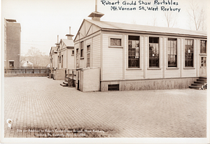 Robert Gould Shaw portables, Mount Vernon Street, West Roxbury