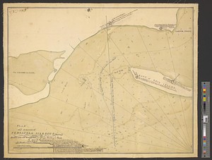 Plan of ye entrance of Pensacola harbour shewing ye situation of the new batteries laid out & begun building in March 1771