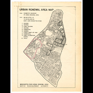 Washington Park Urban Renewal Area map