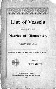 List of vessels belonging to the district of Gloucester (1894)
