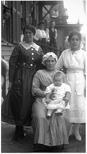 Family in the Back Central Street neighborhood. [04]