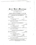 Ford Hall Meetings program, 11/24-12/8/1912