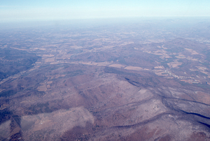 Oblique aerial photos accompanying 22 Dec 1994 Col-East air photo mission. 19. Northern end of Taconic Range Crest in North Petersburgh, NY.