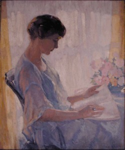 "The Reader (Woman reading)" Frank H. Desch (1873-1934)
