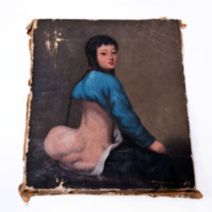 Lam Qua oil painting of girl with hip tumor, circa 1837