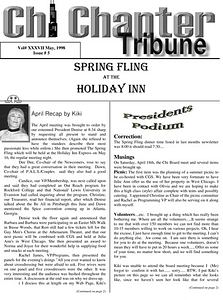Chi Chapter Tribune Vol. 37 Iss. 05 (May, 1998)