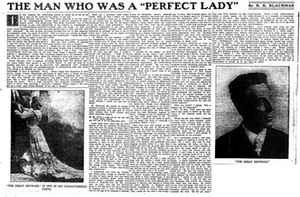 The Man Who Was a "Perfect Lady"
