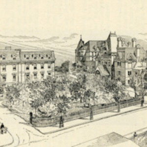 Boston University School of Medicine and the Massachusetts Homeopathic Hospital, circa 1892