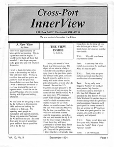 Cross-Port InnerView, Vol. 10 No. 9 (September, 1994)