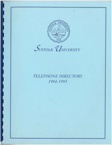 1994-1995 Suffolk University Telephone Directory