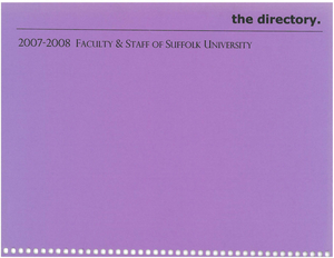2007-2008 Suffolk University Staff Directory