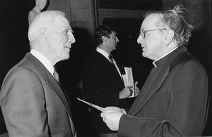 Jewish-Irish Conference, L-R ex-Mayor of Boston, Kevin White & Fr. Sweeney
