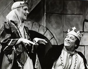 Image of actors in a Boston College theater production