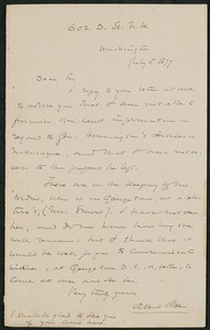 Letter, July 5, 1877, Albin Pike to James Jeffrey Roche