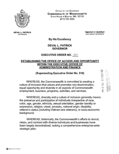 Executive Order (new series) No. 527