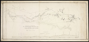 Plan of a survey for a branch railroad from South Canton to the Boston Hartford & Erie Railroad near Hyde Park