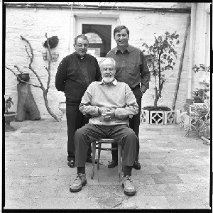 Fr. Julian Black, CP from Ballycastle, Co. Antrim who worked in Africa since 1963. Shots taken of him standing beside his bicycle