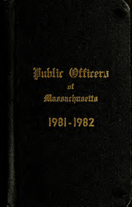 Public officers of the Commonwealth of Massachusetts (1981-1982)