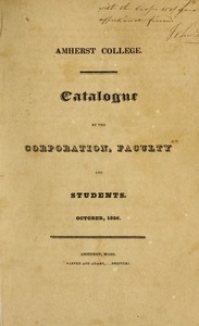 Amherst College Catalog 1826/1827