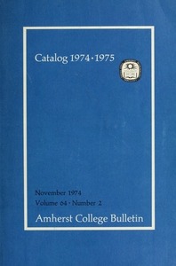 Amherst College Catalog 1974/1975