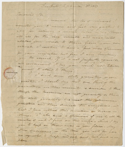Edward Hitchcock letter to Benjamin Silliman, 1817 September 1