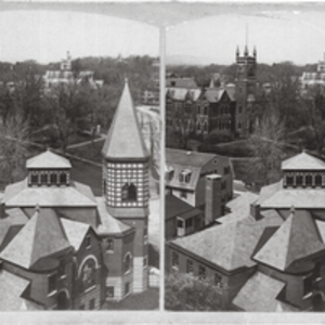 Baptist Church and Assembly Hall rooftops