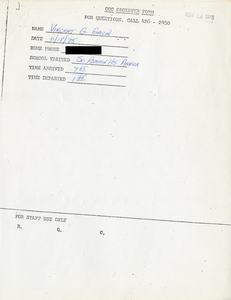 Citywide Coordinating Council daily monitoring report for South Boston High School's L Street Annex by Vincent G. Gavin, 1975 November 18