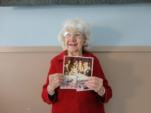 Connie Azevedo at the Stoughton Mass. Memories Road Show