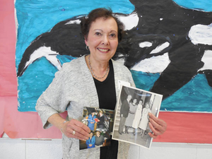 Louise Brown at the Wayland Mass. Memories Road Show