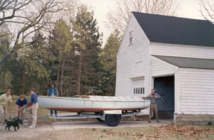 Getting the boat ready for the summer