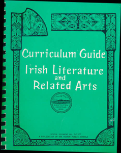 Curriculum guide--Irish cultural studies