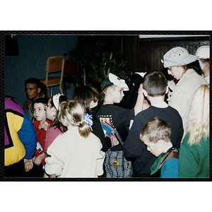 Children attend a Halloween party