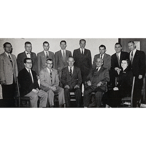 The 1954 yearbook photo of the Mathematics Department