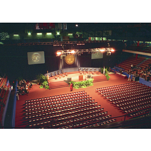 View of Matthews Arena before President Freeland's inauguration