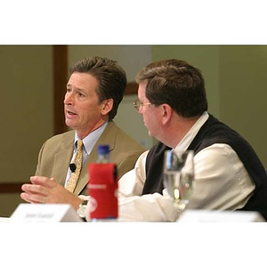 Roger Blethen and Dennis Shaughnessy at the Training Future Innovators Entrepreneurs Panel