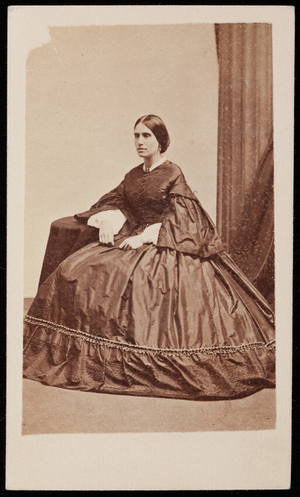 Studio portrait of Mrs. Justin Winsor, Boston, Mass., December 1861